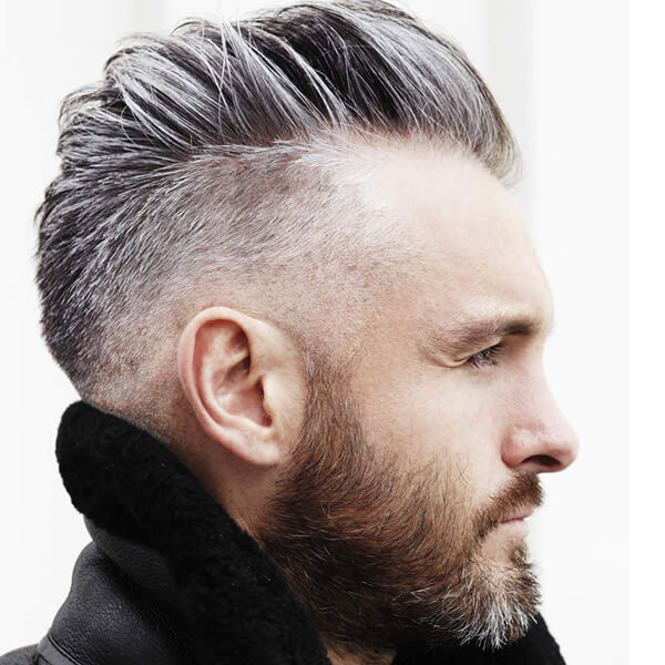 ... beard with an amazing hairstyle. Make those greys work for you