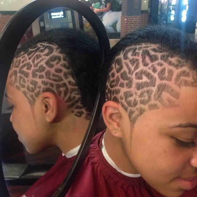 leopard designs in hair