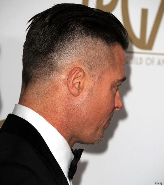 Brad Pitt's Fury Hairstyle