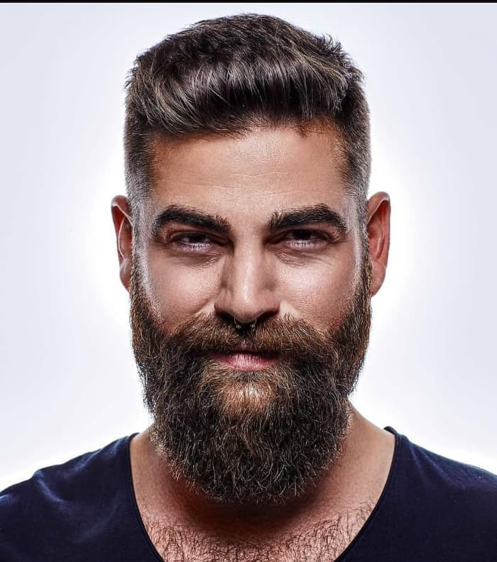 hipster fade haircut with beard