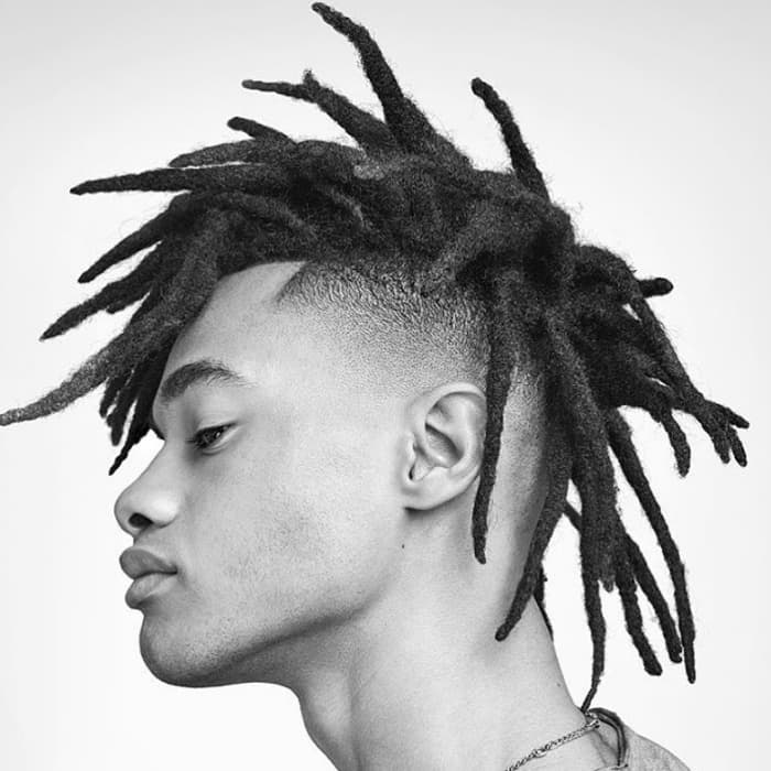 Low Fade and Long Twists Hairstyle