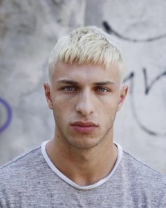Blonde Caesar Haircut for Men
