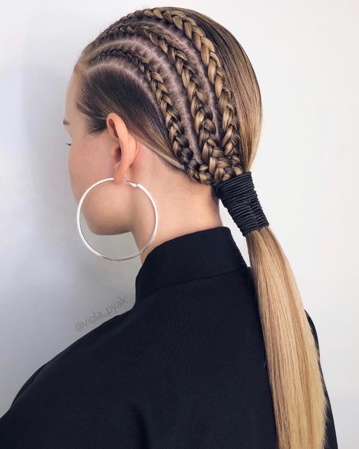 Twists and Cornrows for Straight Hair