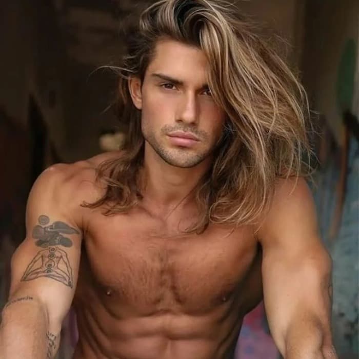 Loose Long Hair for Young Men