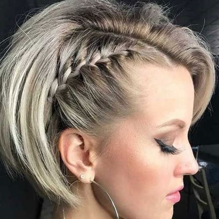 Bouffant and a Side Braid