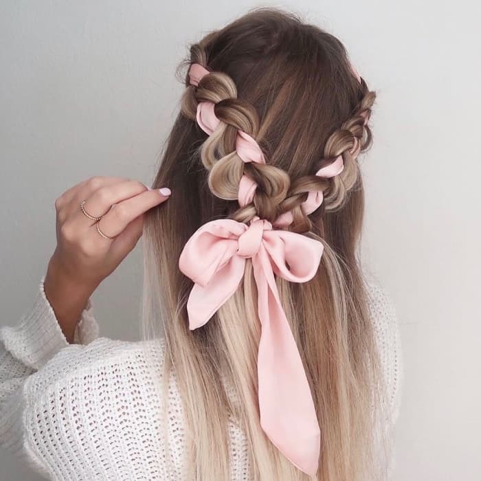 Ombre Hair with a Braid