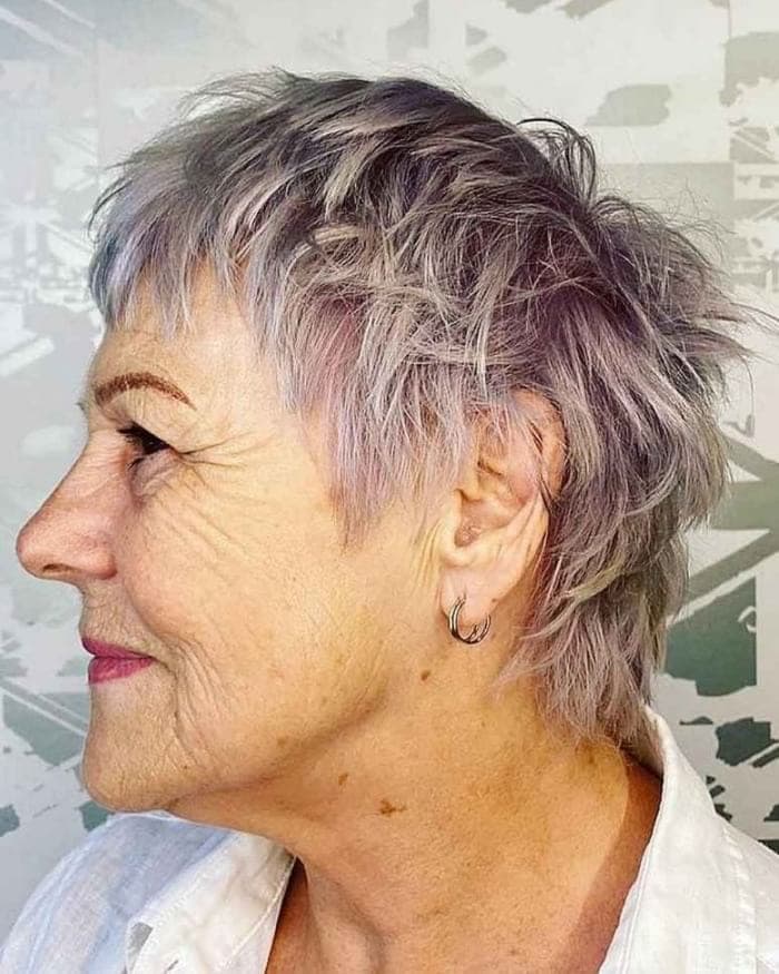 Short choppy hairstyles for over 70