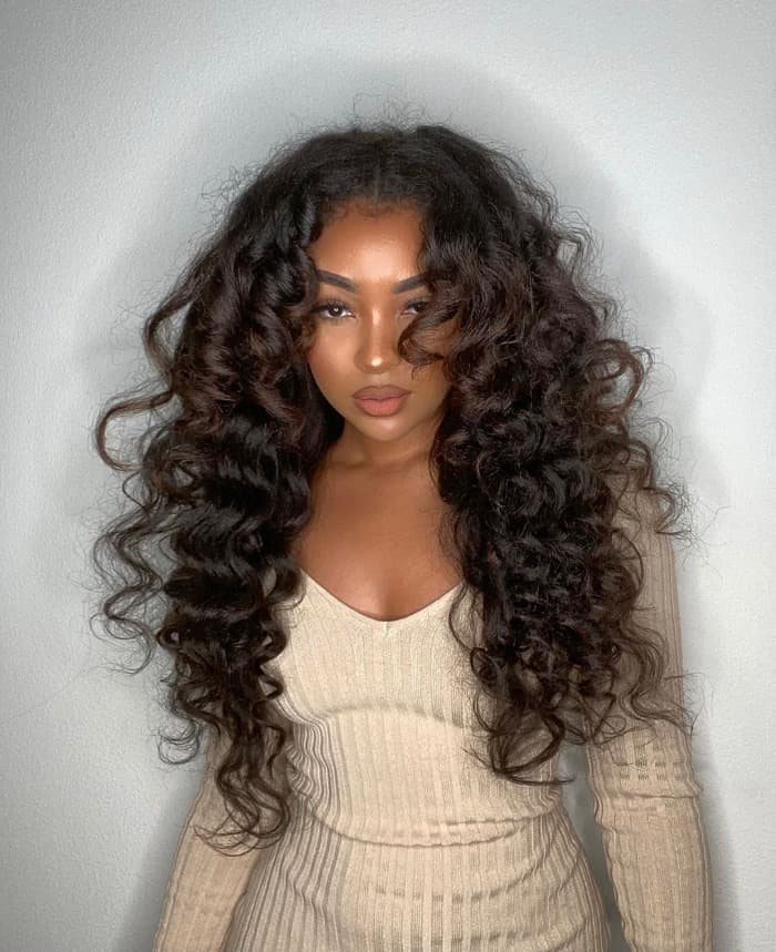 Long Curly Hairstyles For Black Women Weaves