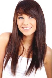 long haircut for women round face
