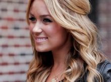 Hairstyles For Round Face Women Loose Half Up Half Down Pony Tail