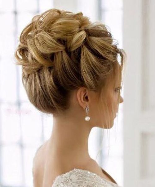 39 Amazing Wedding Updos Gathered Waterfall Bun Hairstyles 39 Amazing Wedding Updos Gathered Waterfall Bun