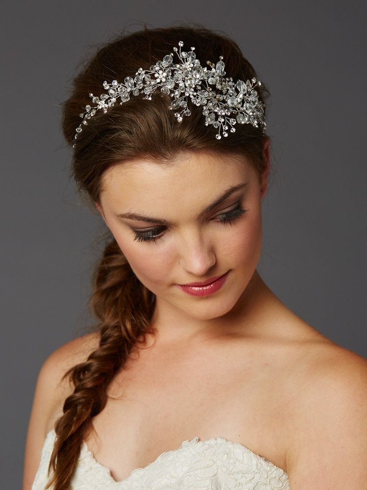 39 Amazing Wedding Updos Rhinestone Flower Swirl Low Pony | Hairstyles ...