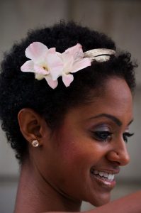 Wedding Hairstyles For Black Women Very Short With Flower
