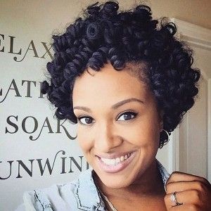 black women hairstyles corkscrew