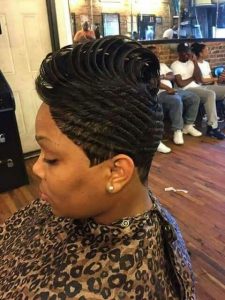 black women hairstyles faux hawk