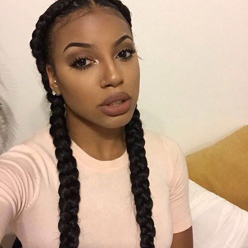 French Braid Hairstyles For Black Girls