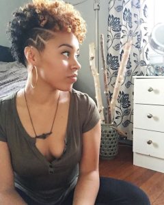 black women hairstyles stencil undercut
