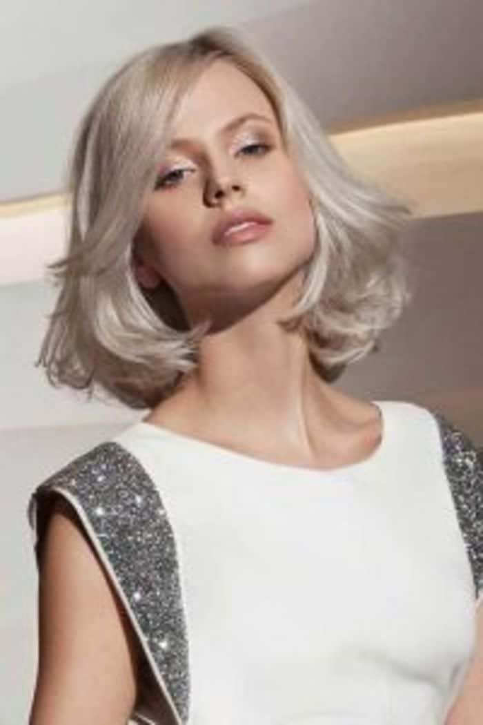 Textured Tip Bob With Side Swept Bangs