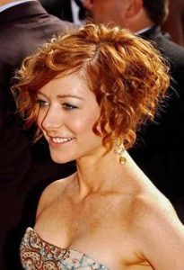 Curly Hairstyles for Women Ginger Wedge