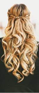 Curly Hairstyles for Women Major Big Waves & Braid