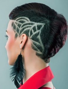 Female Undercuts Hieroglyphs