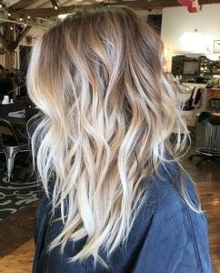 long hairstyles with layers balayage blonde