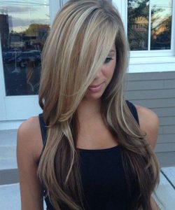 long hairstyles with layers feathered long balayage