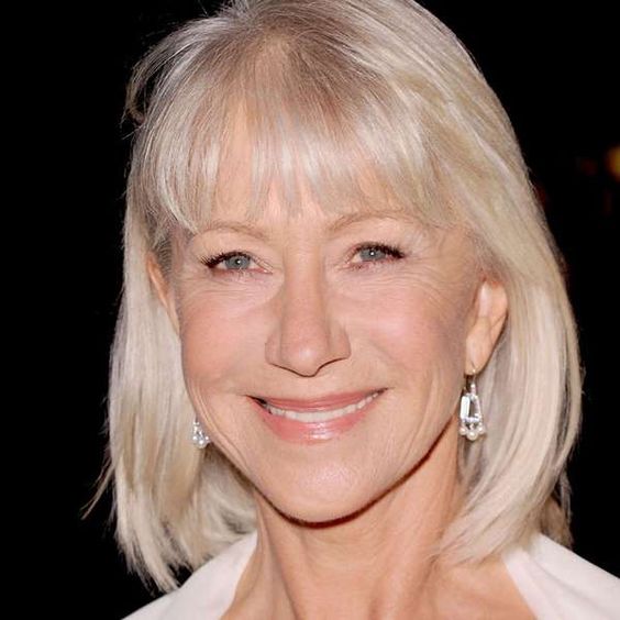 Hairstyles For Women Over 60 Rounded Short Bob With Blunt Bangs Below Chin Hairstyles Hairstyles For Women Over 60 Rounded Short Bob With Blunt Bangs Below Chin Hairstyles