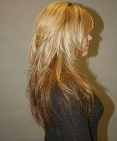 55 Lovely Layered Long Hair with Photos