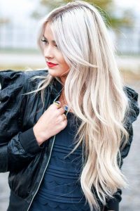 long hairstyles with layers platinum