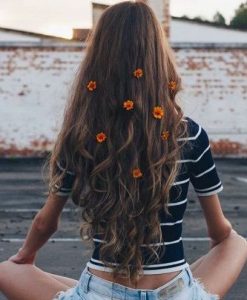 long hairstyles with layers flowers