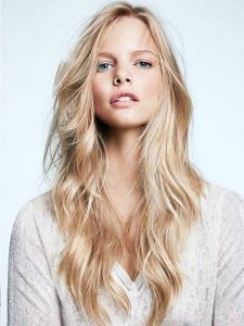 long hairstyles with layers mussed blonde