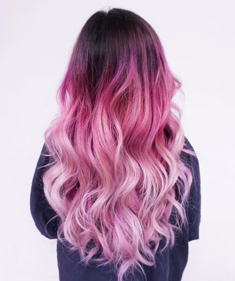 Black Pink Ombre