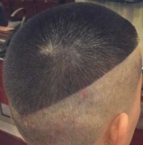 Fade Design with short sides for Asian Men