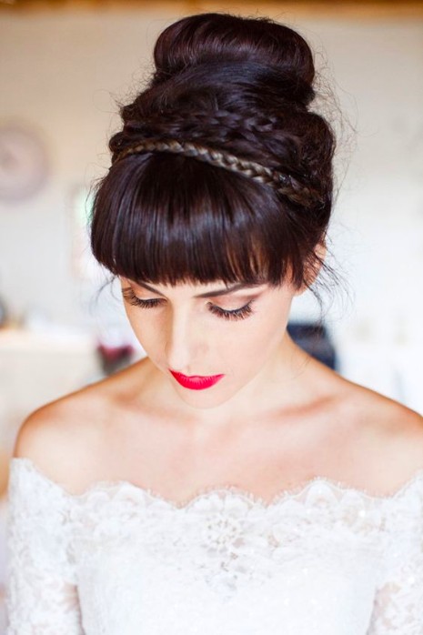 35 Trendy Prom Updos | Ballerina Bun with Braided Crown | Hairstyle on Point