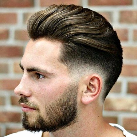Mens Haircut Fade With Long On Top