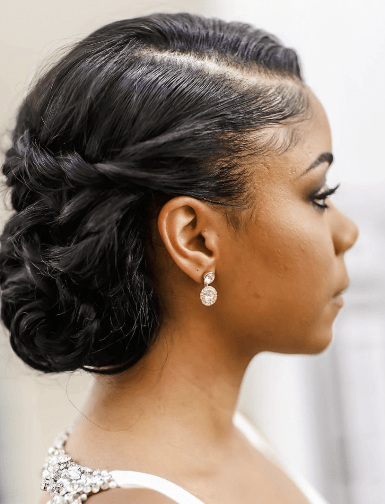 Stunning Wedding Hairstyles for the 2019 Season | Low Updo With Curls | Hairstyleonpoint.com