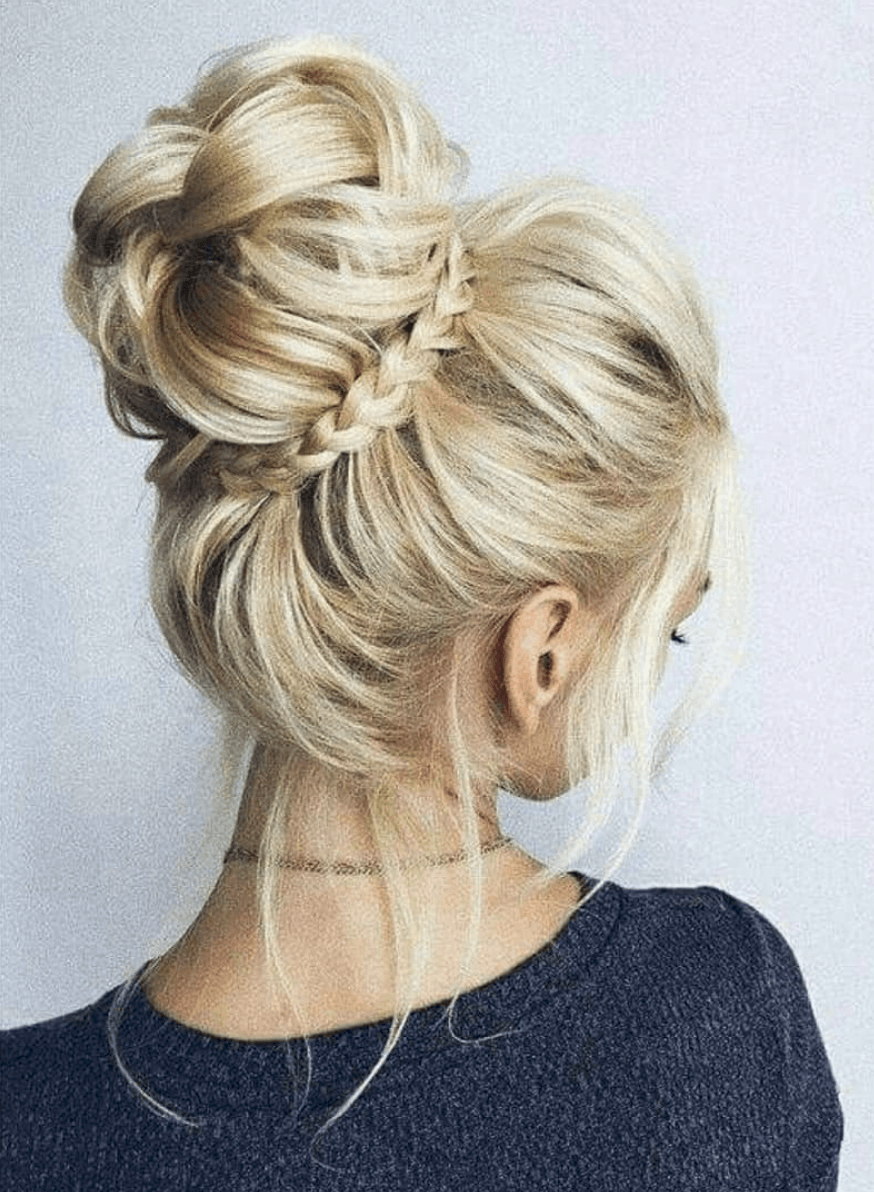 Adorable Bun Hairstyles You Need To Try ASAP | Braid-Wrapped Bun Hairstyle | Hairstyleonpoint.com