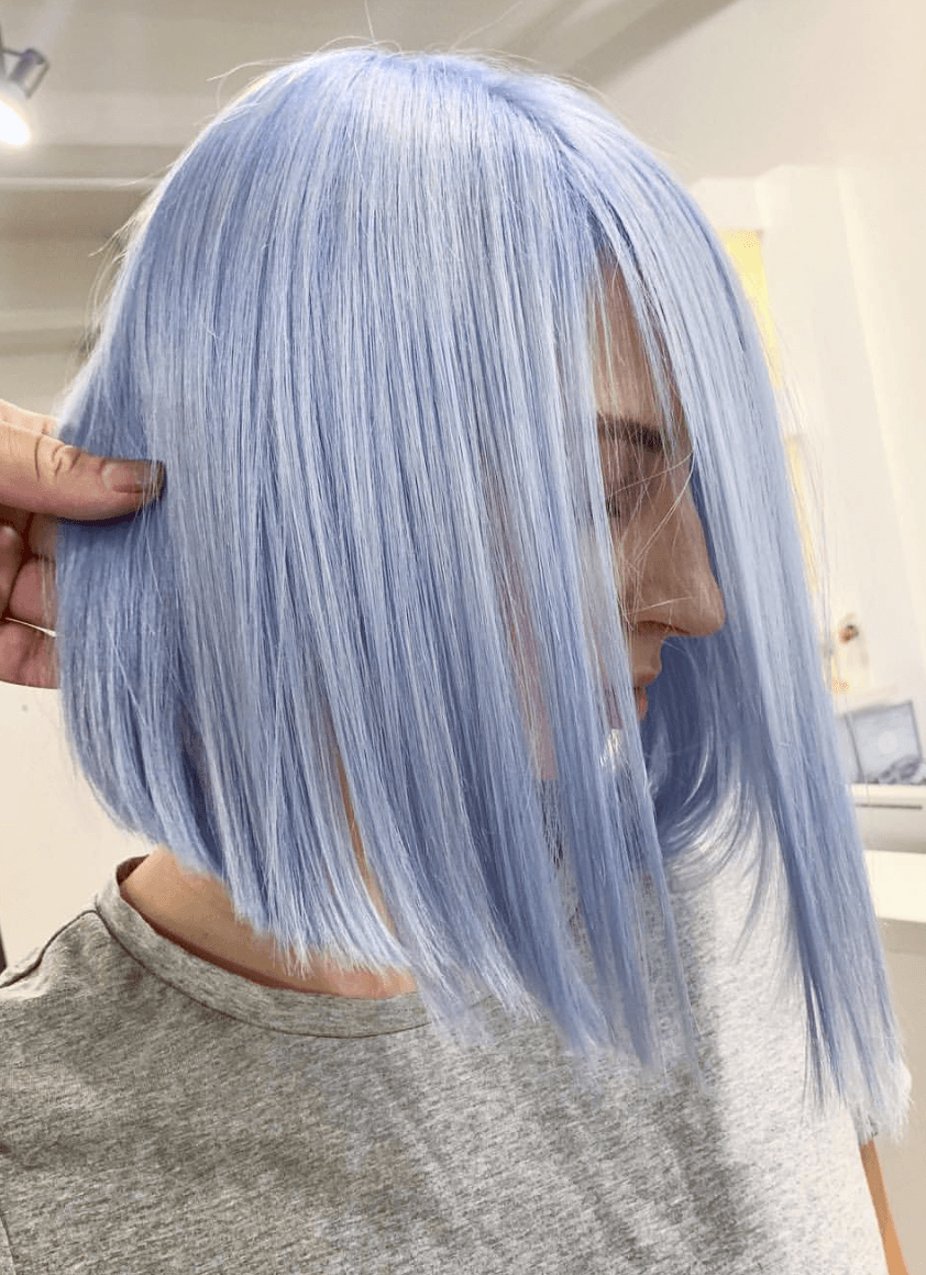 Short Bob Hairstyles | Icy Blue Bob | Hairstyleonpoint.com