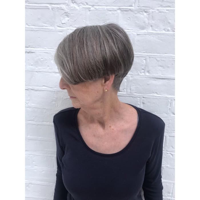 Cute Round Bob for Women Over 60