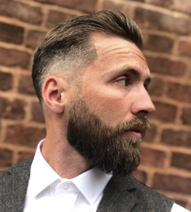 17 Cool Haircuts For Men 2019 | Slicked-Back Haircut with Fade and Beard| Hairstyleonpoint.com