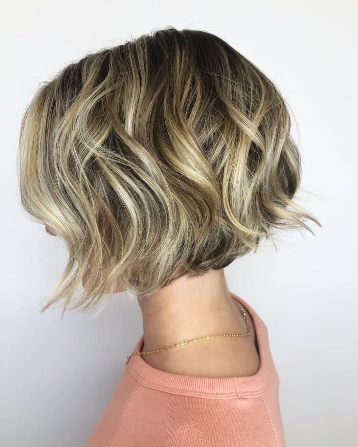 Jaw-Length Stacked Bronde Bo