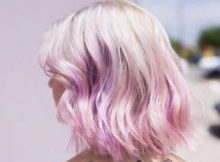 Short Bob Haircut with Pink Balayage
