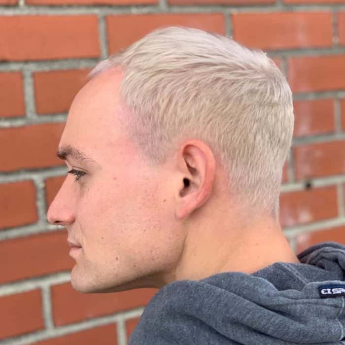 Short Side-Swept Temple Fade