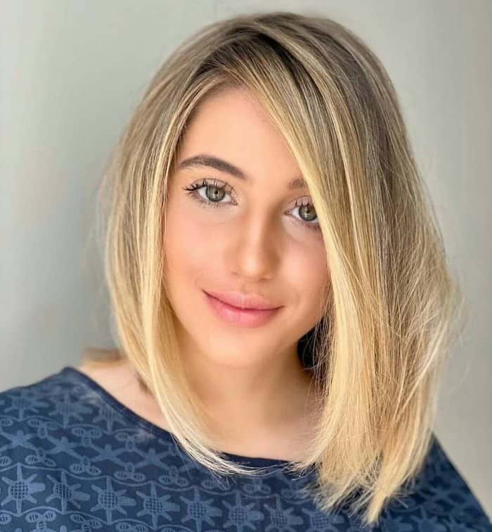 amazing straight hair lob look