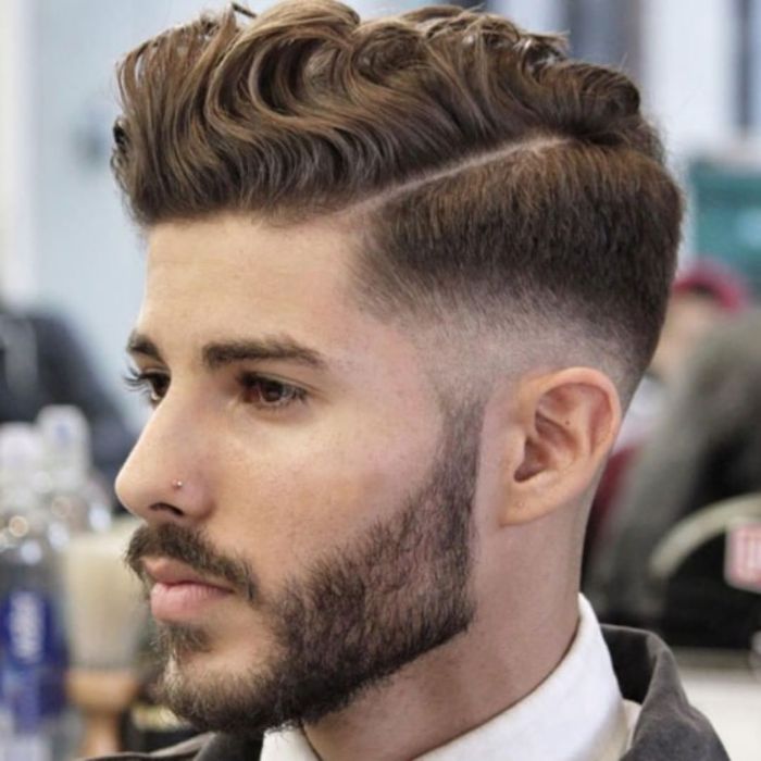 Messy Side Part Men's Hairstyles
