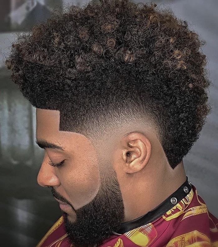 mini afro hairstyles for black men