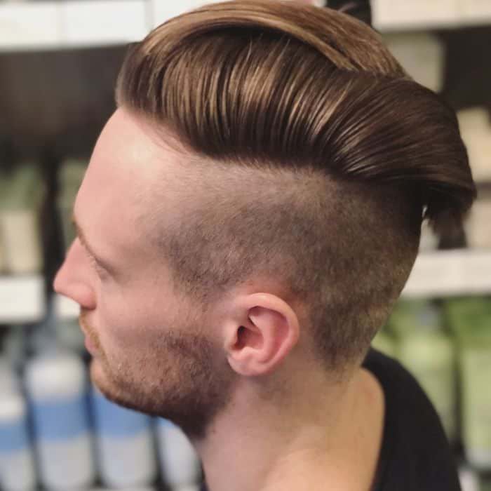 Disconnected Undercut Slicked Back