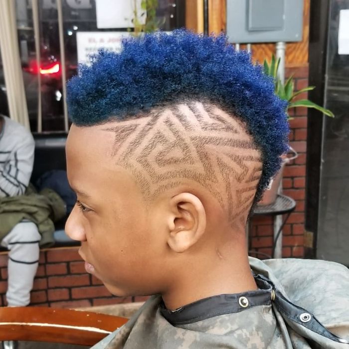 Faux Hawk Fade with Hair Design