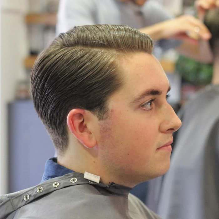 tapered ivy league haircut